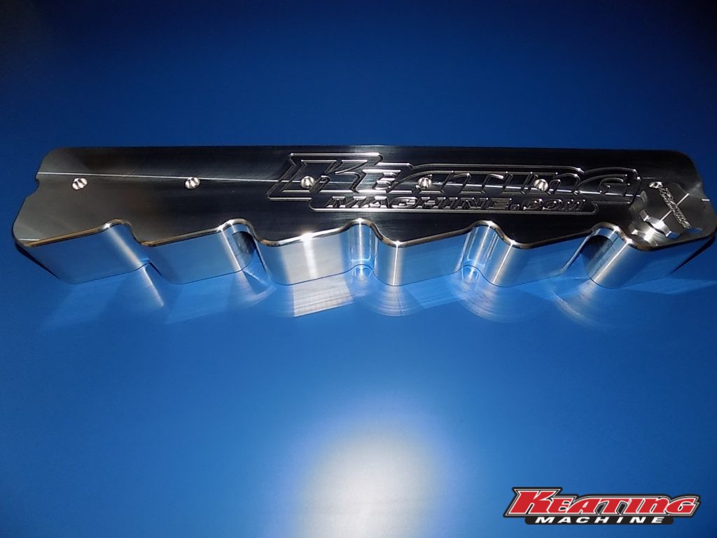 Keating Machine 12 Valve Billet Valve Cover fits Cummins Notched for Stock Lines ...