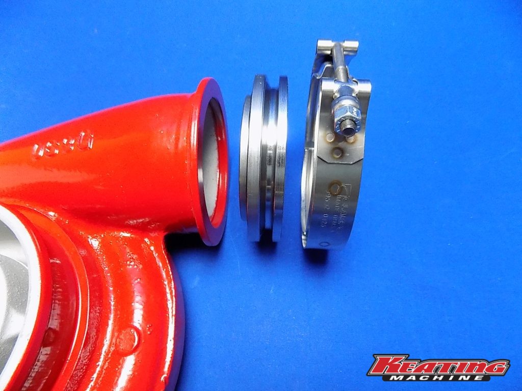 S400 Compressor Outlet VBand Flange & Clamp Keating Machine, Inc.