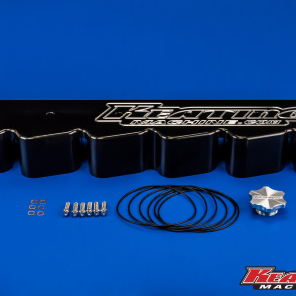12 Valve Billet Valve Cover fits Cummins Notched for Stock Lines First Gen 1989-1993 Black Anodized