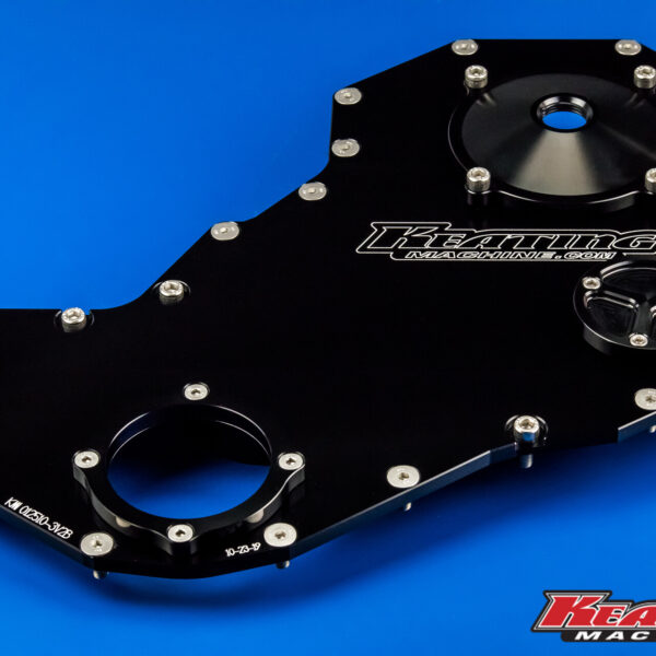 12 Valve Billet Timing Front Cover 5.9L fits Cummins First Gen 1989-1993 Black Anodized