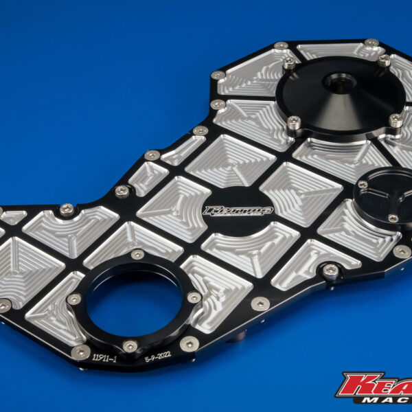 12 Valve BilletTiming Cover, 5.9L fits Cummins Black Pocketed