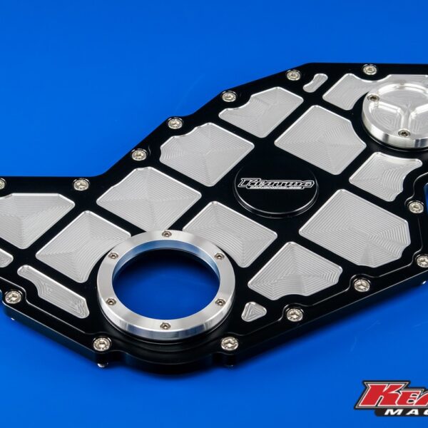 24 Valve Billet Timing Front Cover fits Cummins 5.9L & 6.7L Common Rail 2003 & Up Black Pocketed